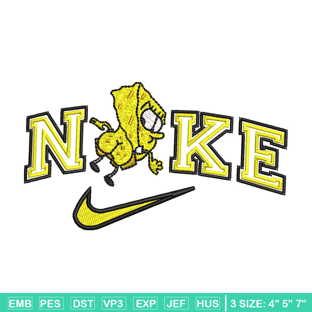 Nike spongebob embroidery design, Spongebob embroidery, Nike design, Embroidery shirt, Embroidery file, Digital download.jpg