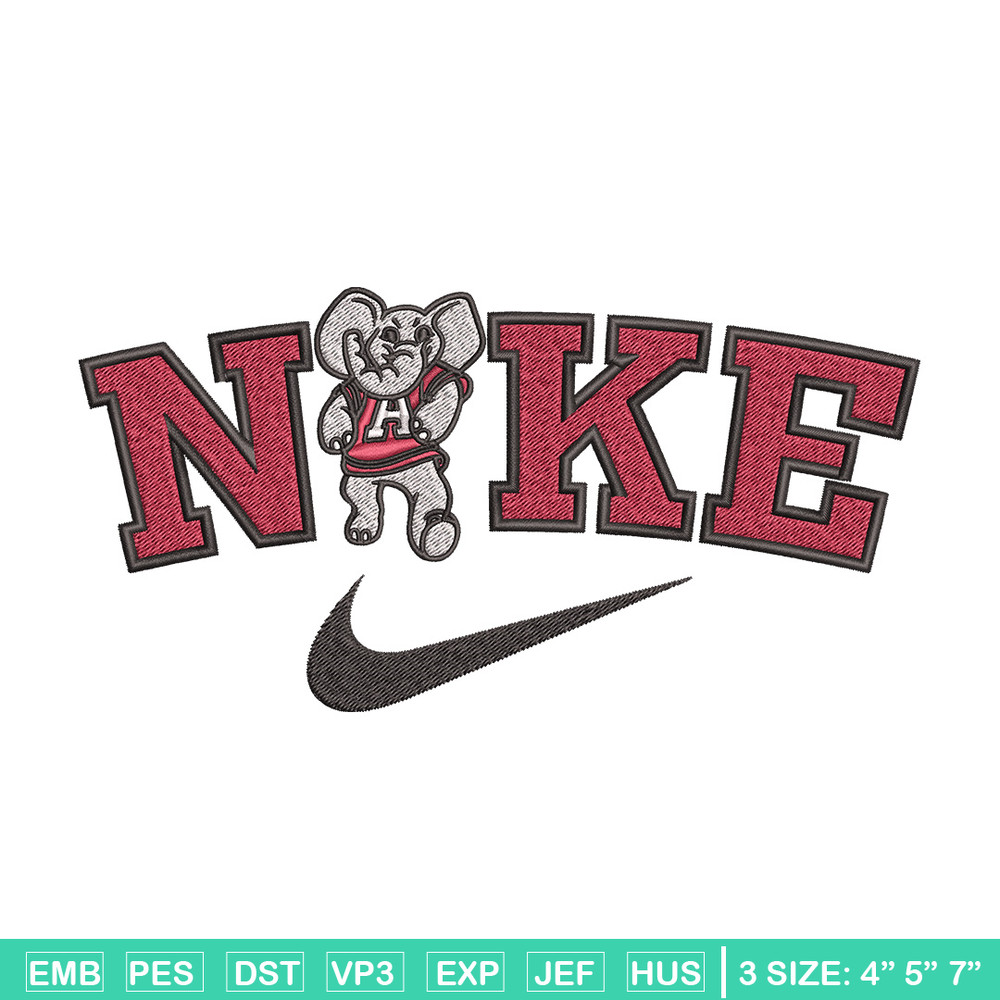 Nike x elephant embroidery design, Nike embroidery, Nike design, Embroidery file,Embroidery shirt, Digital download.jpg