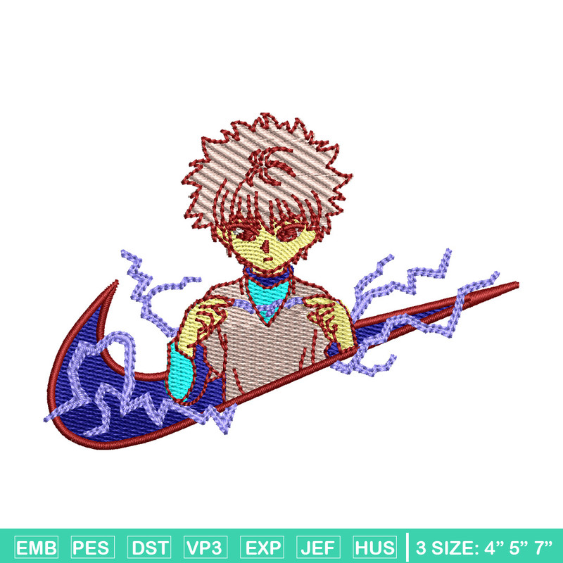 Nike x killua embroidery design, Hxh embroidery, Nike design, Embroidery shirt, Embroidery file, Digital download.jpg