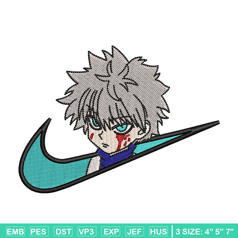 Nike x killua embroidery design, Hxh embroidery, Nike design, Embroidery shirt, Embroidery file,Digital download.jpg