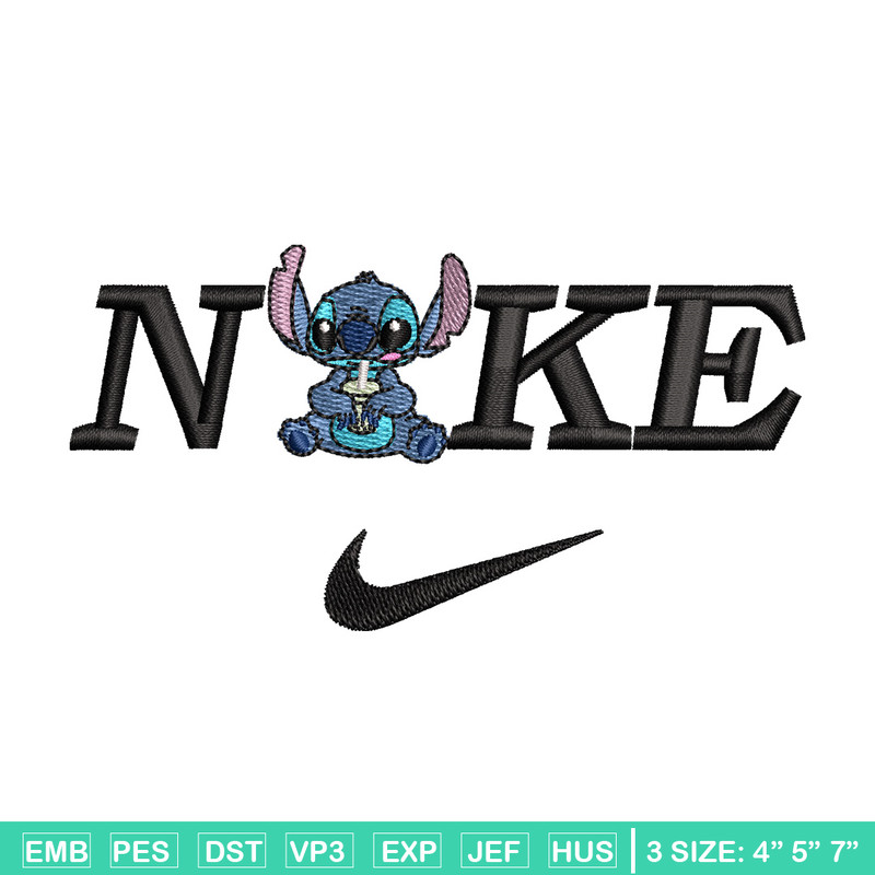 Nike x stitch embroidery design, Stitch embroidery, Nike design, Embroidery shirt, Embroidery file, Digital download.jpg