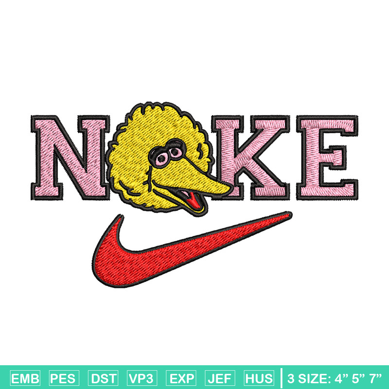 Nike yellow cartoon Embroidery Design, Nike Embroidery, Brand Embroidery, Embroidery File, Logo shirt, Digital download.jpg