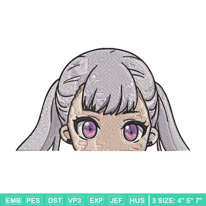 Noelle Peeker Embroidery Design, Black clover Embroidery, Embroidery File, Anime Embroidery,Anime shirt,Digital download.jpg