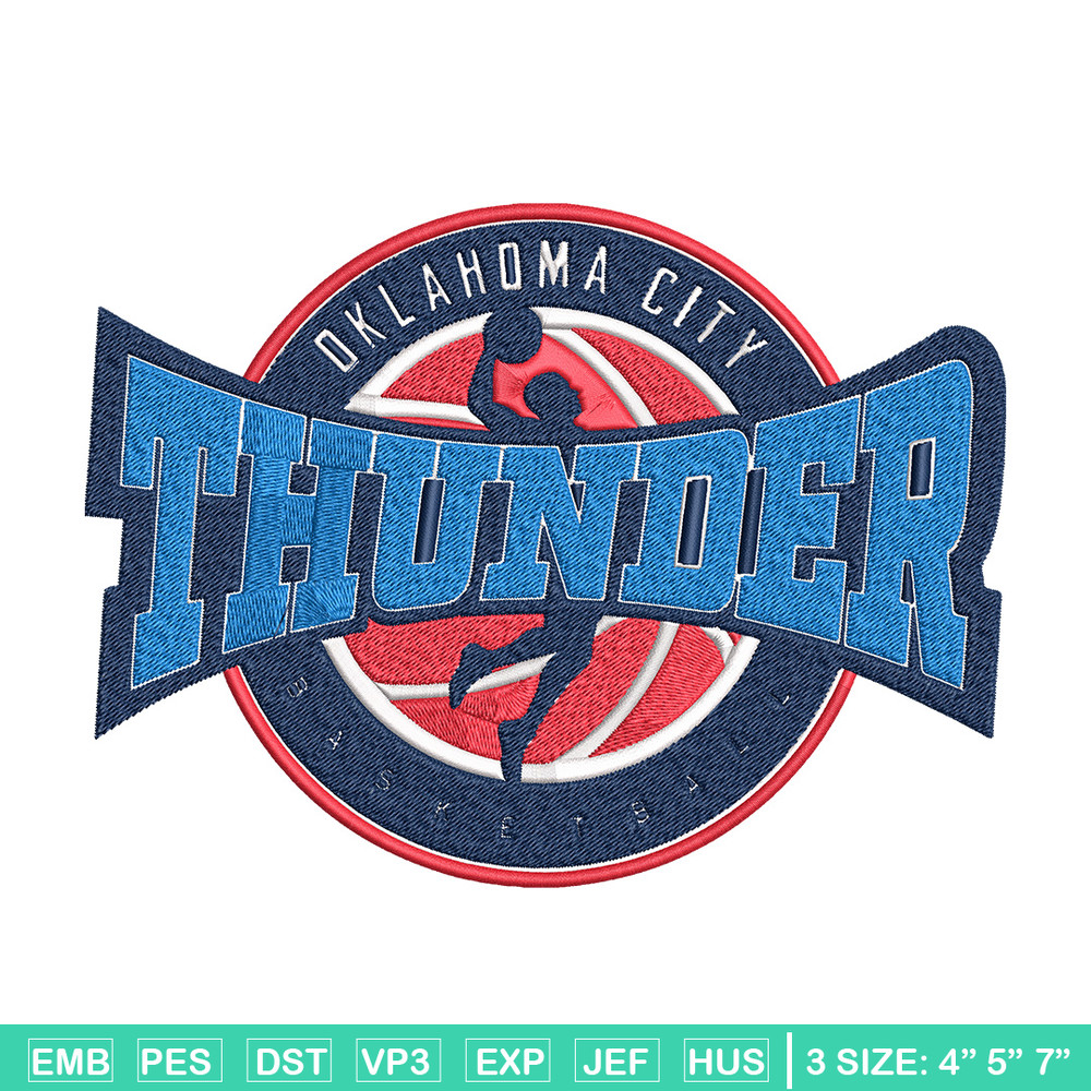 Oklahoma City Thunder logo embroidery design,NBA embroidery, Sport embroidery, Embroidery design, Logo sport embroidery.jpg