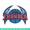 Oklahoma Thunder logo embroidery design,NBA embroidery,Sport embroidery,Embroidery design, Logo sport embroidery..jpg