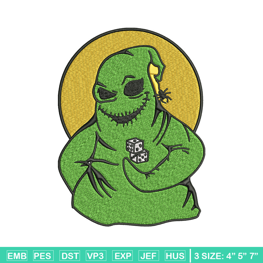Oogie Boogie Embroidery design, Oogie Boogie Embroidery, halloween design, Embroidery File, Digital download..jpg