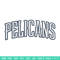 Orleans Pelicans logo embroidery design, NBA embroidery, Sport embroidery,Embroidery design, Logo sport embroidery..jpg