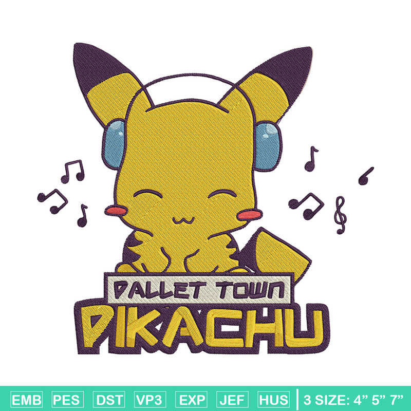 Pikachu cute Embroidery Design, Pokemon Embroidery, Embroidery File, Anime Embroidery, Anime shirt, Digital download.jpg