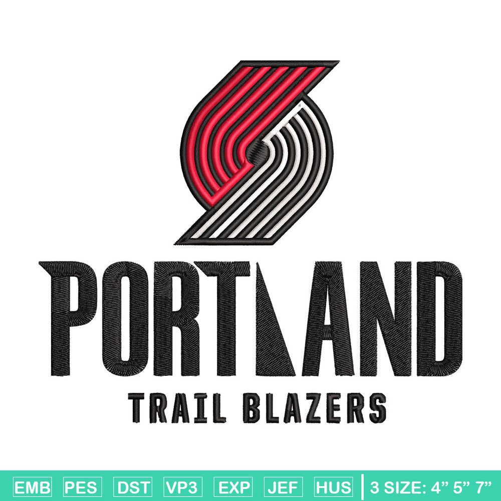 Portland Trail Blazers logo embroidery design,NBA embroidery,Sport embroidery, Embroidery design,Logo sport embroidery.jpg