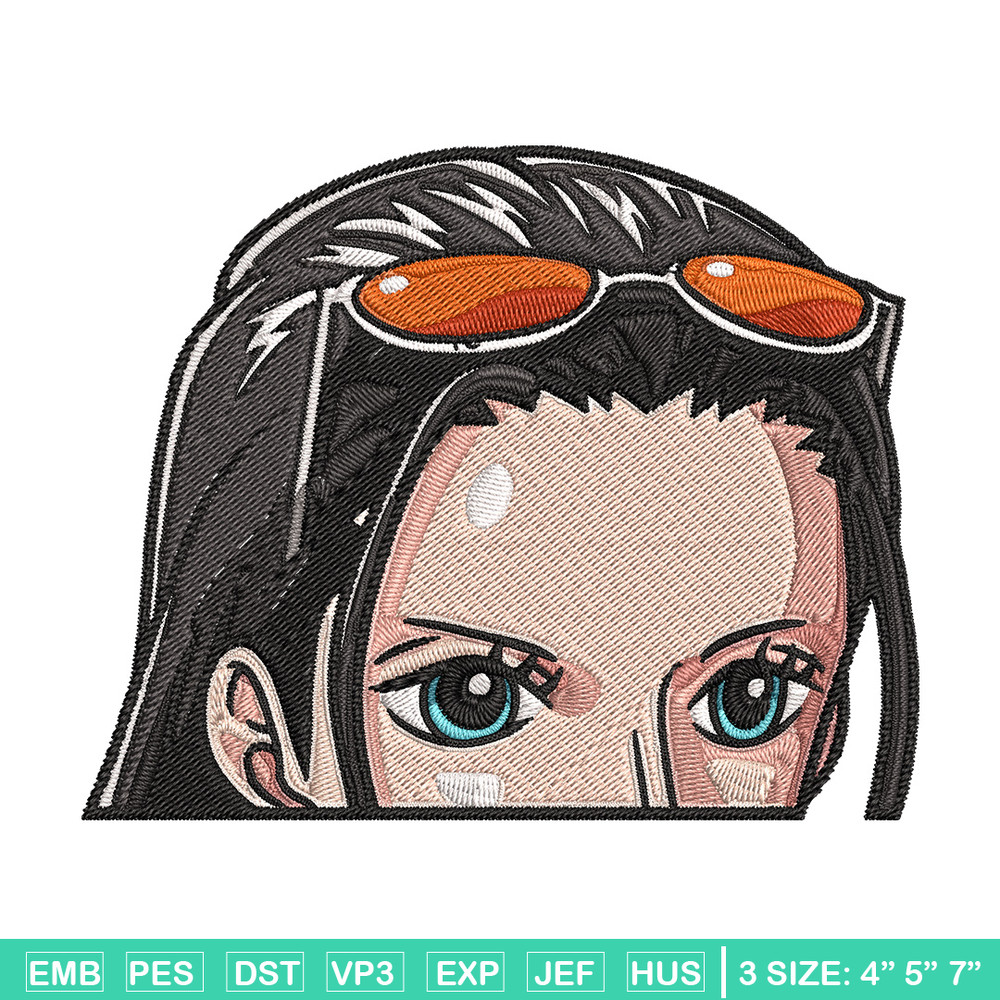 Robin Peeker Embroidery Design, One piece Embroidery, Embroidery File, Anime Embroidery, Anime shirt, Digital download.jpg