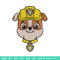 Rubble dog Embroidery Design, Paw patrol Embroidery, Embroidery File, Anime Embroidery, Anime shirt, Digital download.jpg
