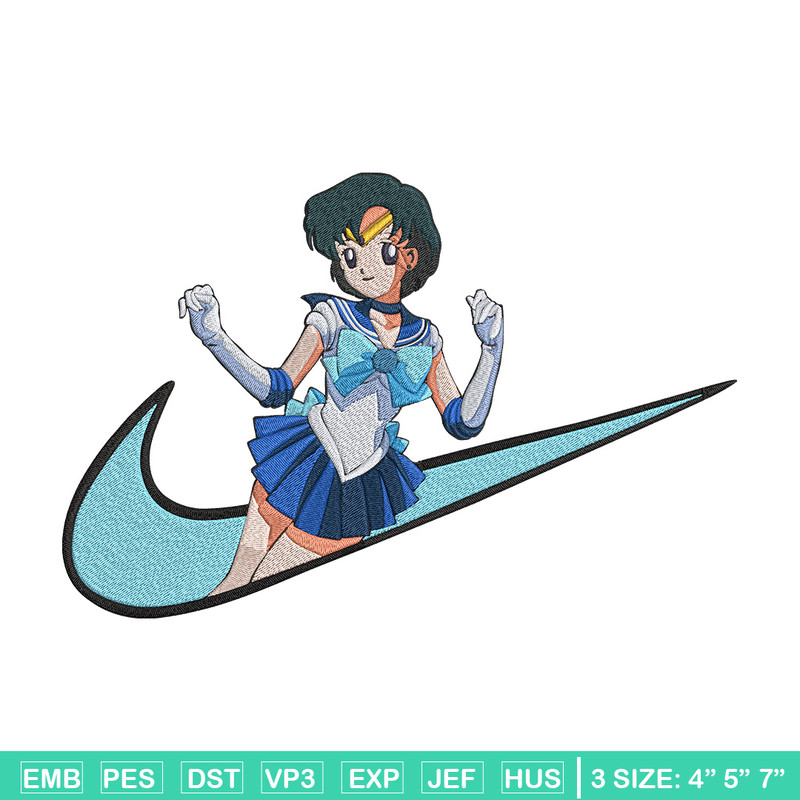 Sailor Mercury Embroidery Design, Sailor moon Embroidery, Embroidery File, Nike Embroidery, Anime shirt,Digital download.jpg