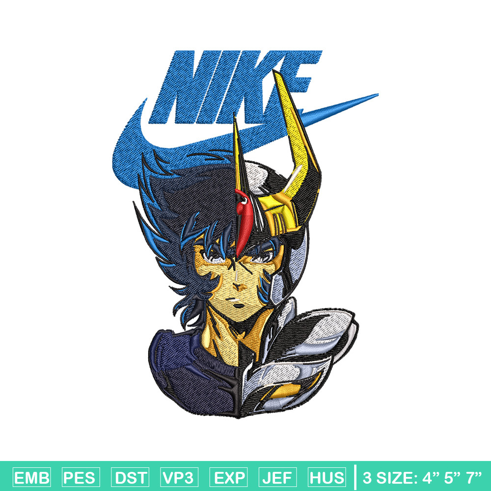 Saint seiya Nike Embroidery design, saint seiya Nike Embroidery, Nike design, Embroidery file, Instant download..jpg