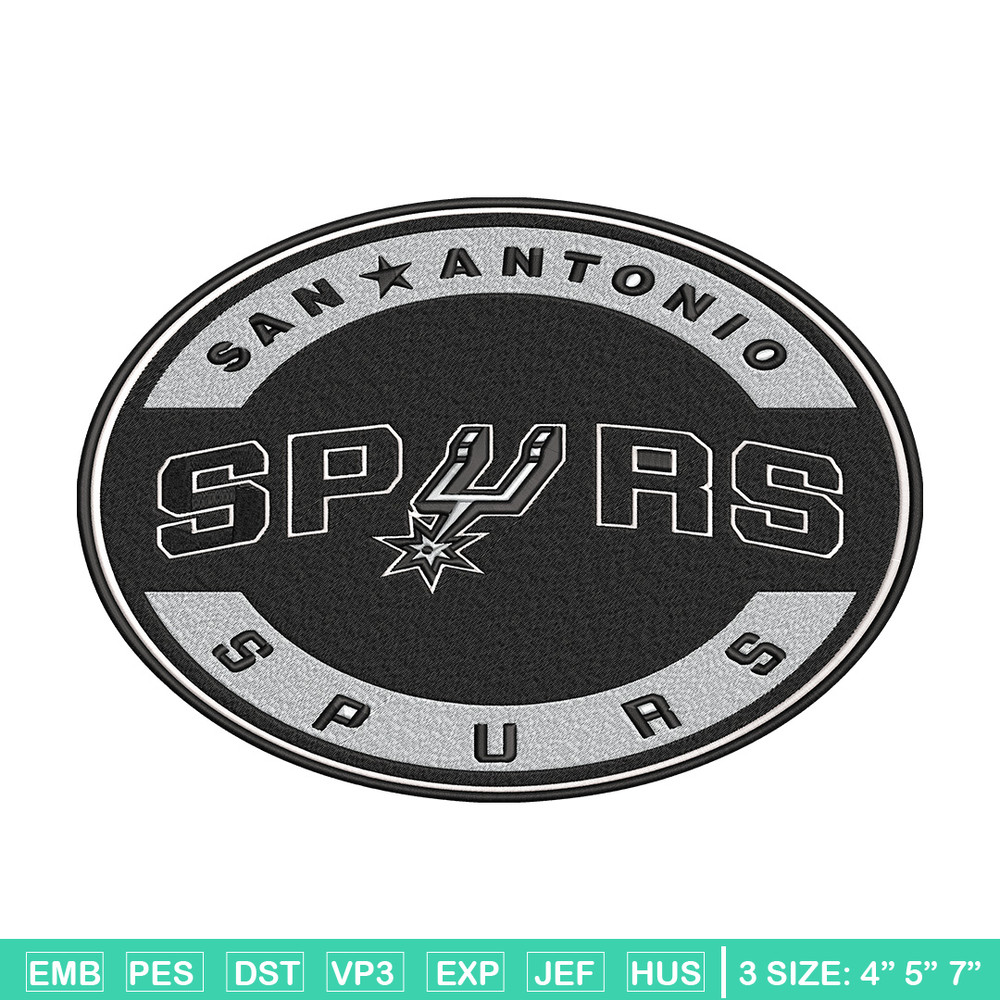 San Antonio Spurs logo embroidery design, NBA embroidery, Embroidery design,Logo sport embroidery, Sport embroidery..jpg