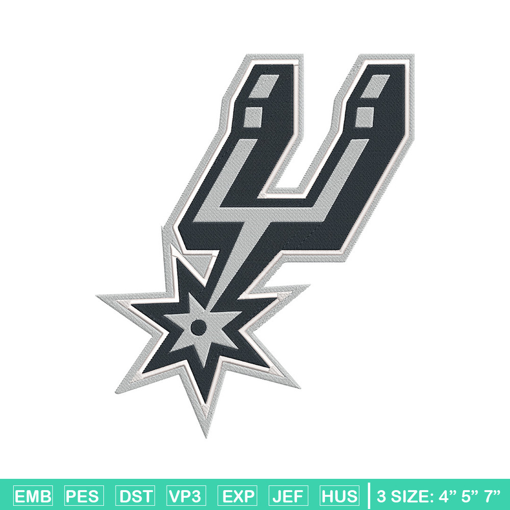 San Antonio Spurs logo embroidery design, NBA embroidery, Sport embroidery, Embroidery design, Logo sport embroidery.jpg