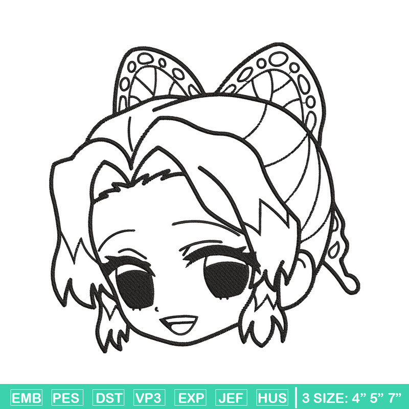 Shinobu chibi Embroidery Design,Demon slayer Embroidery,Embroidery File,Anime Embroidery,Anime shirt, Digital download.jpg