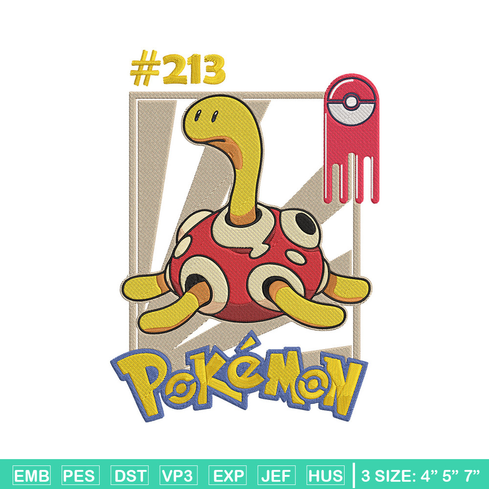 Shuckle Embroidery Design, Pokemon Embroidery, Embroidery File, Anime Embroidery, Anime shirt, Digital download..jpg