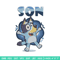 Son Bluey Embroidery, Bluey Cartoon Embroidery, cartoon Embroidery, cartoon shirt, Embroidery File, Instant download..jpg