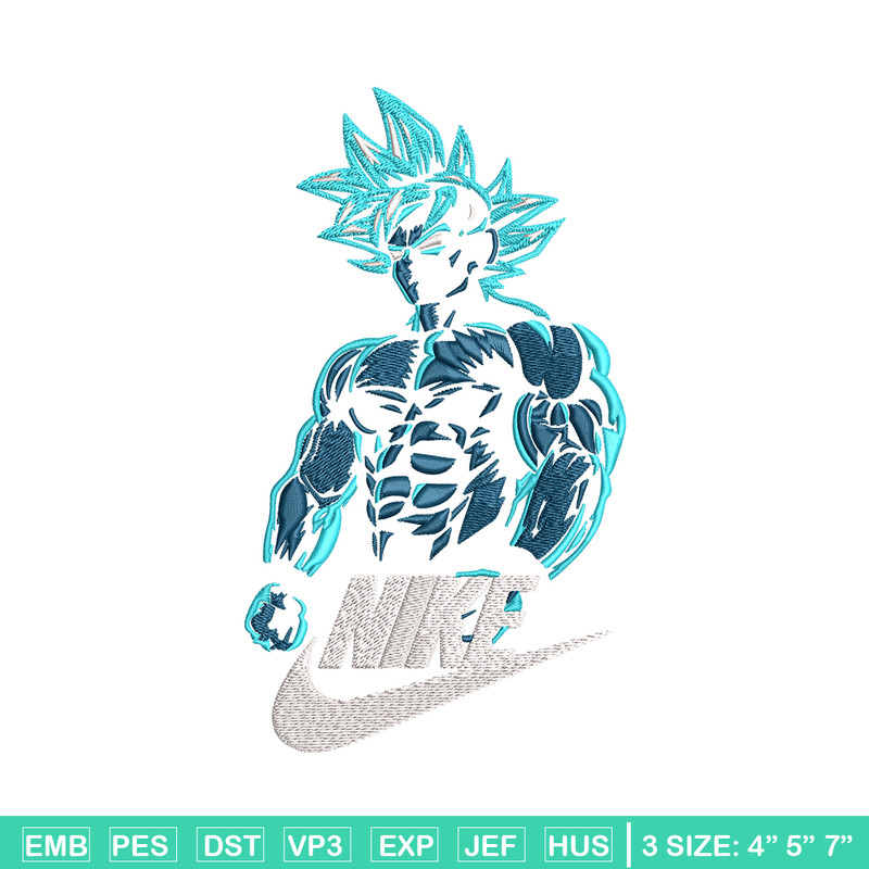 Son Goku Super Saiyan Blue Nike Embroidery design, Dragon ball Embroidery, Nike design, anime shirt, Instant download..jpg