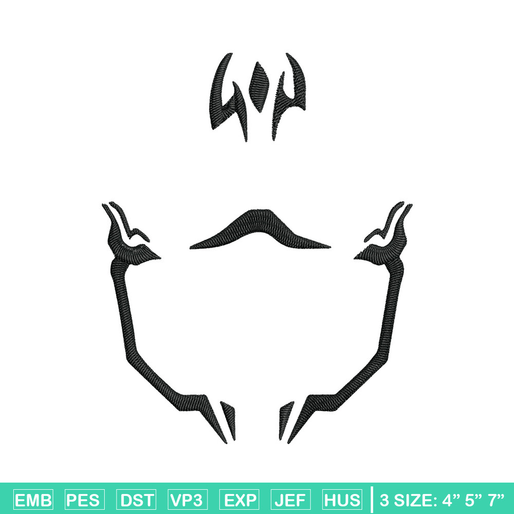 Sukuna Curses Embroidery Design, Jujutsu Embroidery, Embroidery File, Anime Embroidery, Anime shirt, Digital download.jpg