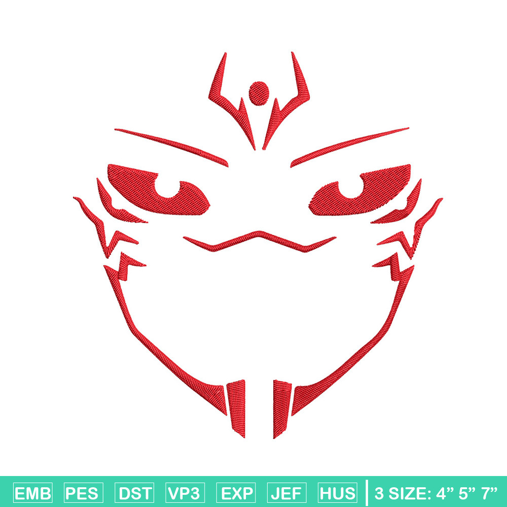 Sukuna face Embroidery Design,Jujutsu Embroidery, Embroidery File, Anime Embroidery, Anime shirt, Digital download..jpg