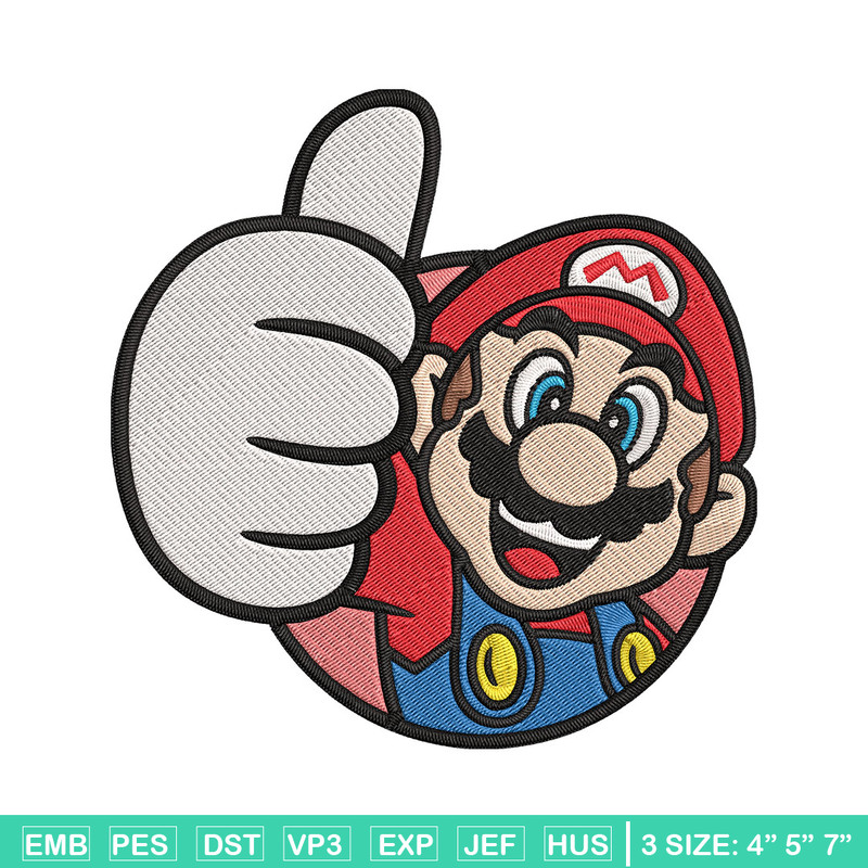 Super Mario Bros Embroidery Design, Mario Embroidery, Embroidery File, logo shirt, Embroidery design, Digital download..jpg