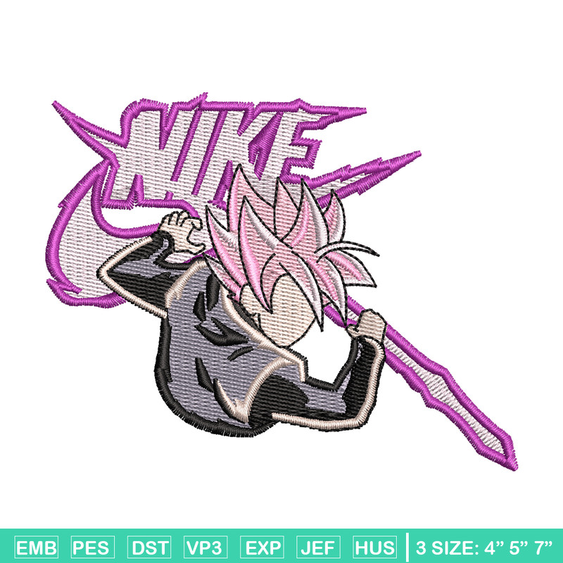 Super Saiyan rose embroidery design, Dragon ball embroidery, Nike design, anime design, anime shirt, Digital download.jpg