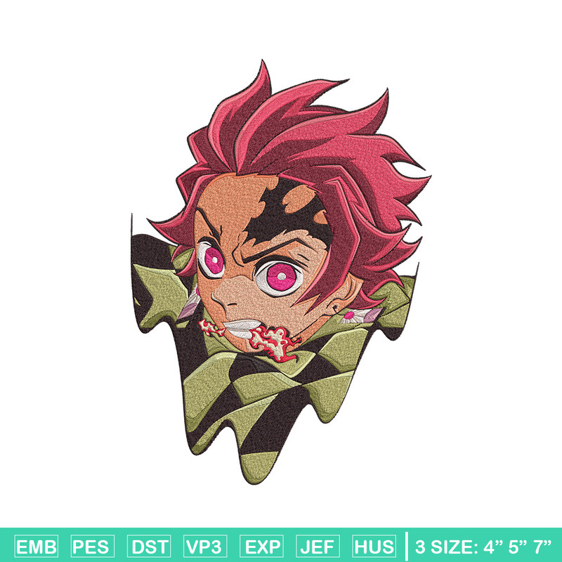 Tanjiro demon Embroidery Design, Demon slayer Embroidery, Embroidery File, Anime Embroidery,Anime shirt,Digital download.jpg