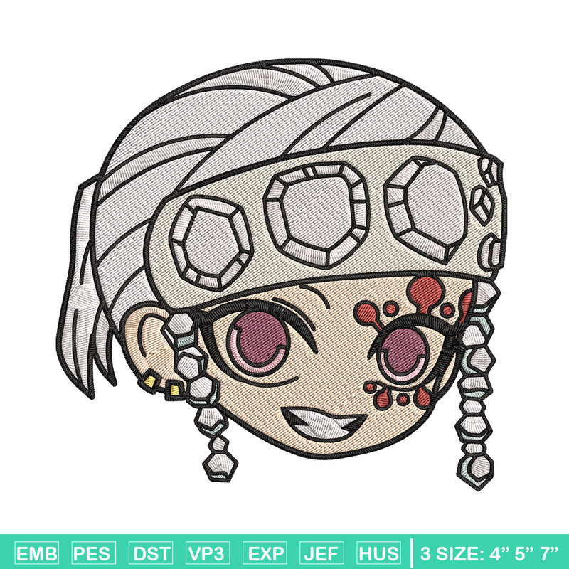 Tengen sticker Embroidery Design, Demon slayer Embroidery, Embroidery File, Anime Embroidery, Digital download.jpg