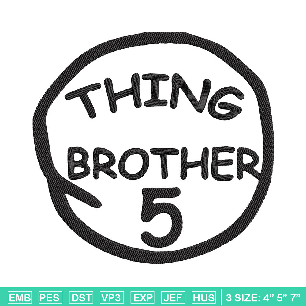 Thing Brother 5 Embroidery Design, Embroidery File, logo Embroidery, logo shirt, Embroidery design, Digital download..jpg