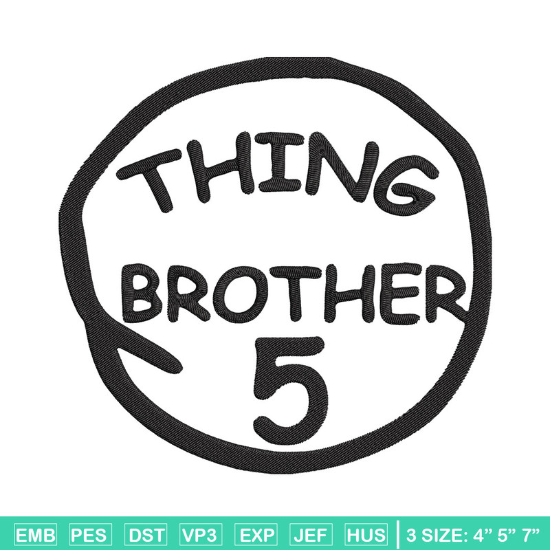 Thing Brother 5 Embroidery Design, Embroidery File, logo Embroidery, logo shirt, Embroidery design, Digital download..jpg