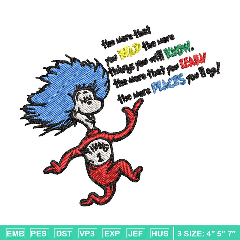 Thing One Embroidery Design, Dr seuss Embroidery, Embroidery File, logo shirt, Embroidery design, Digital download..jpg
