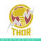Thor logo Embroidery Design, Marvel Embroidery, Embroidery File, Anime Embroidery, Anime shirt, Digital download.jpg