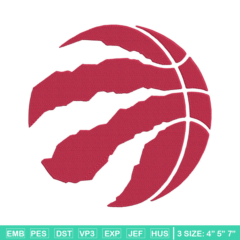 Toronto Raptors logo embroidery design, NBA embroidery, Sport embroidery, Embroidery design, Logo sport embroidery.jpg