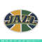 Utah Jazz basketball embroidery design, NBA embroidery, Sport embroidery, Embroidery design, Logo sport embroidery.jpg