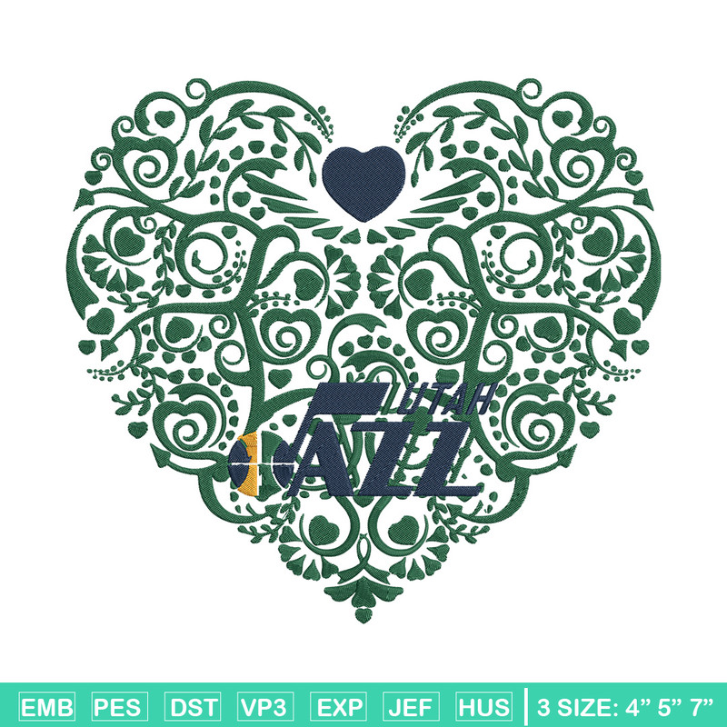 Utah Jazz heart embroidery design, NBA embroidery, Sport embroidery, Embroidery design, Logo sport embroidery.jpg