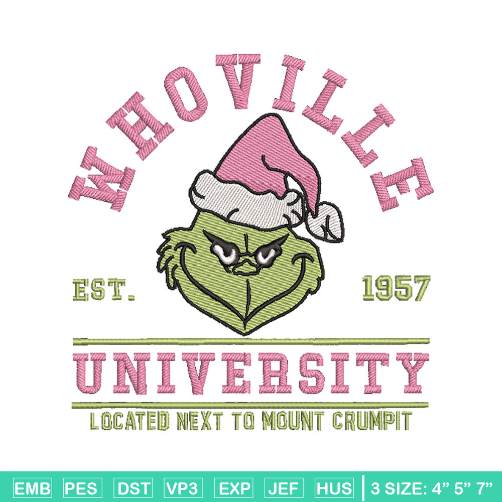 Whoville est1957 embroidery design, Grinch embroidery,Chrismas design, Embroidery shirt,Embroidery file,Digital download.jpg