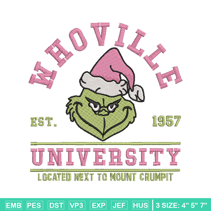 Whoville est1957 embroidery design, Grinch embroidery,Chrismas design, Embroidery shirt,Embroidery file,Digital download.jpg