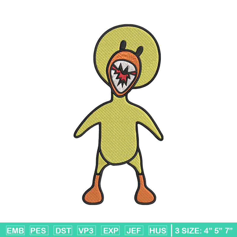 Yellow Rainbow Embroidery Design, Rainbow Friends Embroidery, Embroidery File, Anime Embroidery, Digital download..jpg