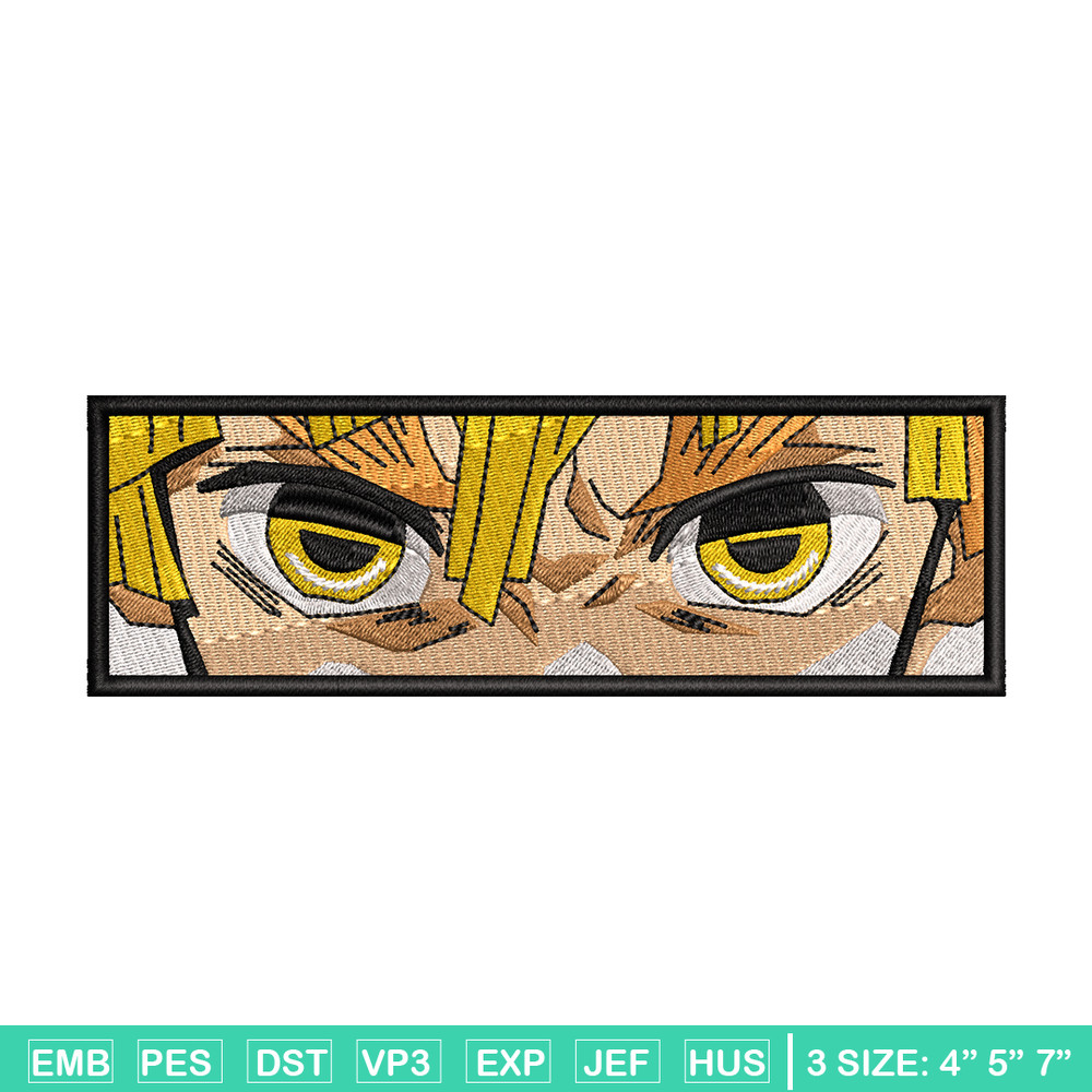 Zenitsu eyes Nike embroidery design, Kimetsu no Yaiba embroidery, Nike design, anime design, Digital download.jpg