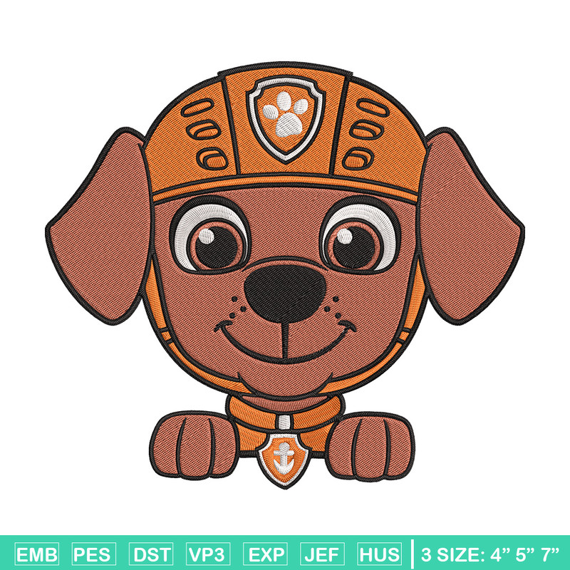 Zuma dog Embroidery Design, Paw Patrol Embroidery, Embroidery File, Anime Embroidery, Anime shirt, Digital download..jpg