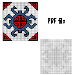 native cross stitch PDF, Pixel Art, coding and pixel painting, Pixel Art paint by num