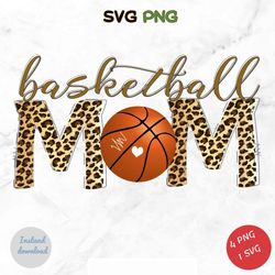 Basketball Mom Svg, Basketball Mom Shirt Design, Basketball Svg Files for Cricut - Cut File, Basketball Vector Clipart,