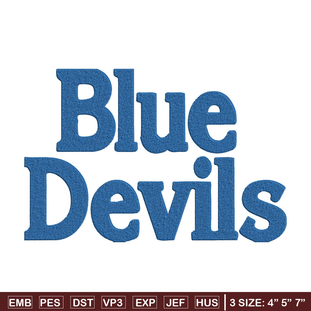 Duke University logo embroidery design, NCAA embroidery, Embroidery design, Logo sport embroidery, Sport embroidery.jpg