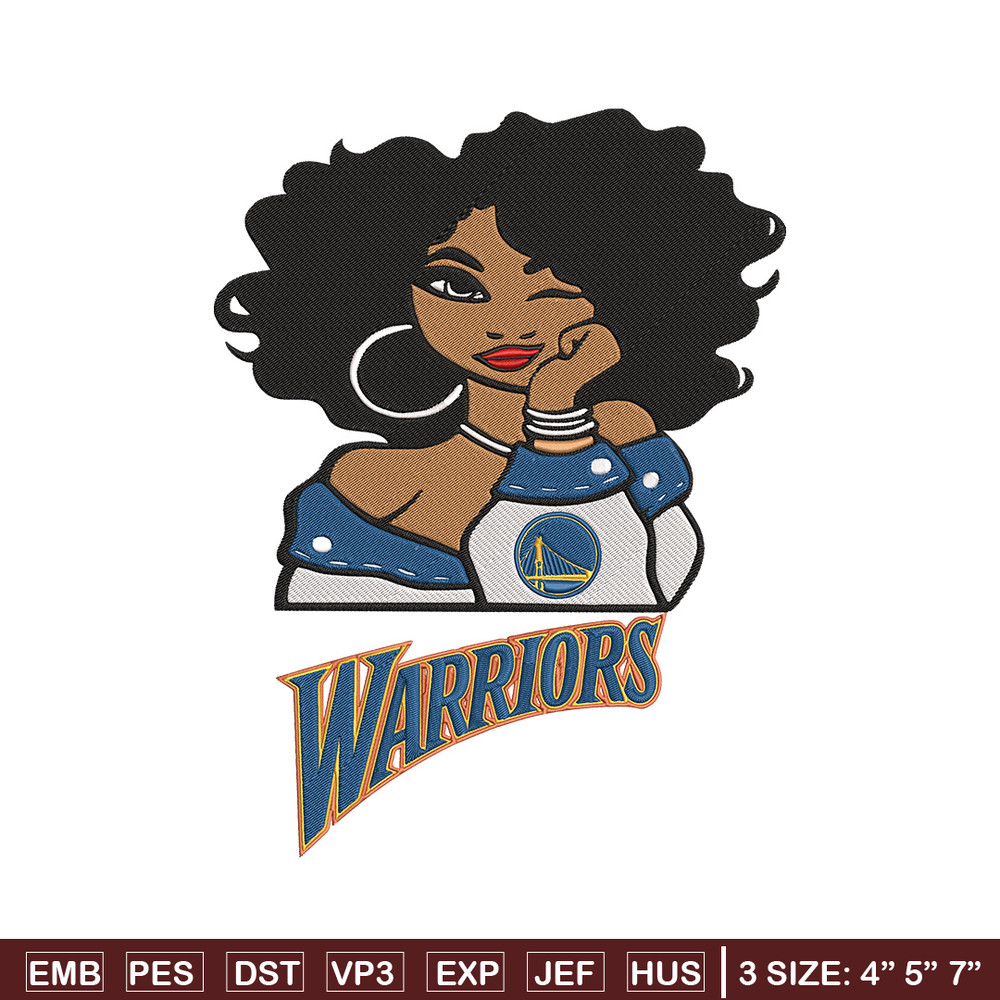 Golden State Warriors girl embroidery design, NBA embroidery,Sport embroidery, Embroidery design,Logo sport embroidery.jpg