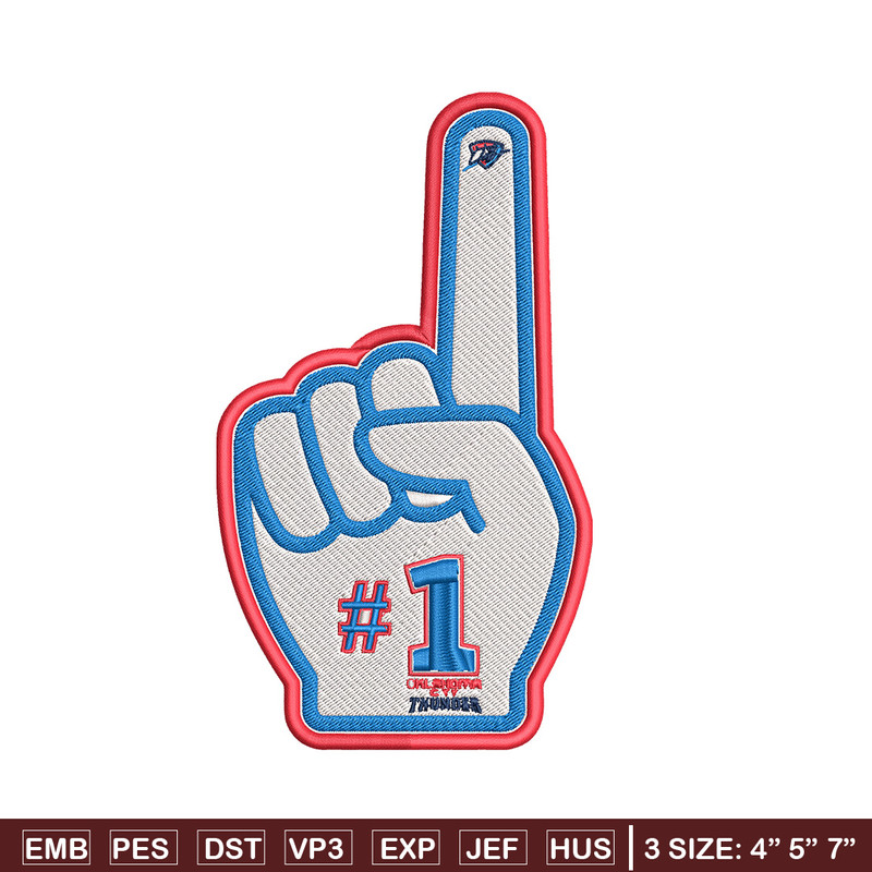 Oklahoma City Thunder no 1 embroidery design, NBA embroidery,Sport embroidery,Embroidery design, Logo sport embroidery.jpg