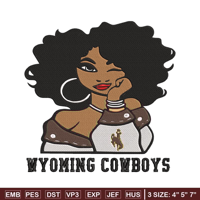 University of Wyoming girl embroidery design, NCAA embroidery,Sport embroidery, Logo sport embroidery, Embroidery design.jpg