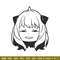 Anya meme Embroidery Design, Spy x family Embroidery, Embroidery File, Anime Embroidery, Anime shirt, Digital download.jpg