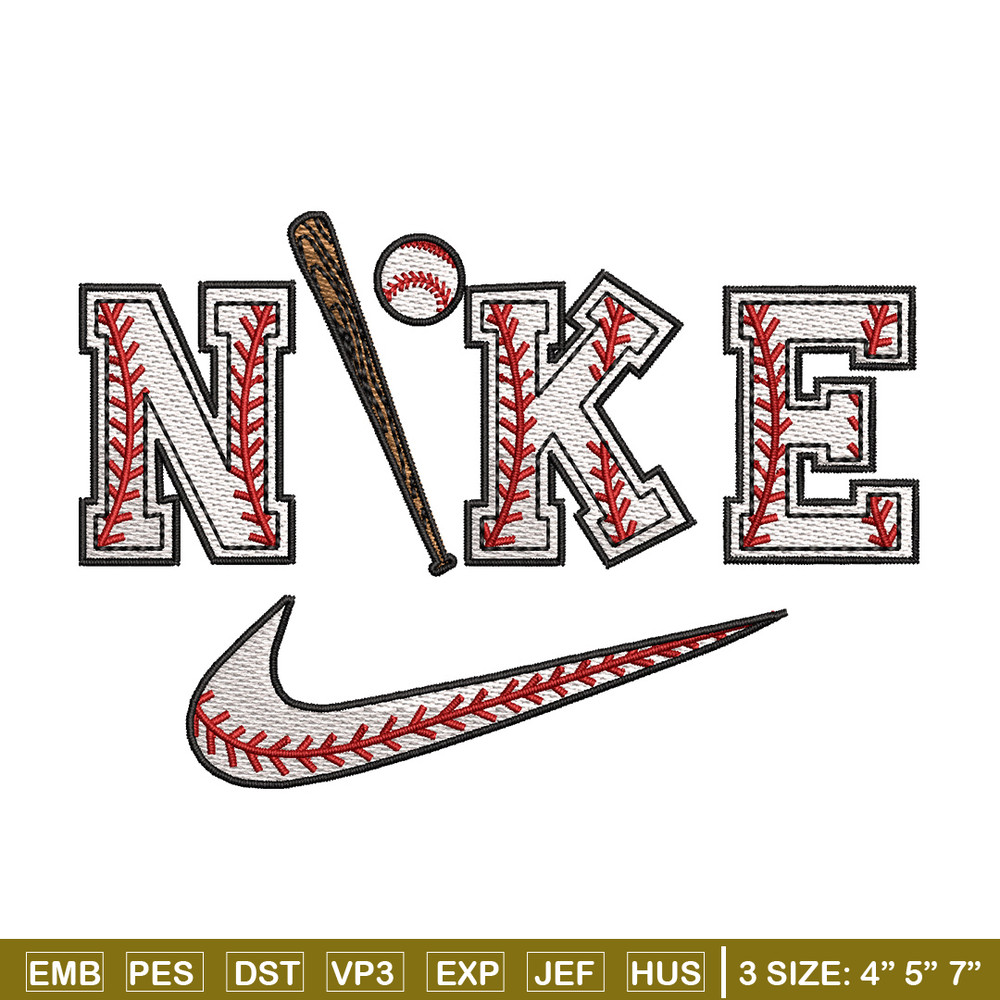 Baseball x nike embroidery design, Baseball embroidery, Nike design, Embroidery shirt, Embroidery file, Digital download.jpg