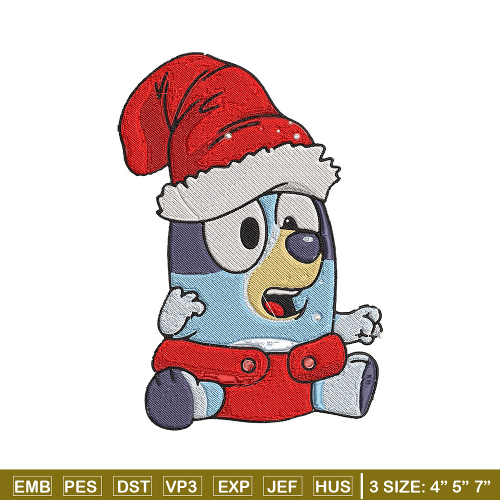 Bluey baby Embroidery Design, Bluey Embroidery, Embroidery File, Chrismas Embroidery,Anime shirt, Digital download..jpg